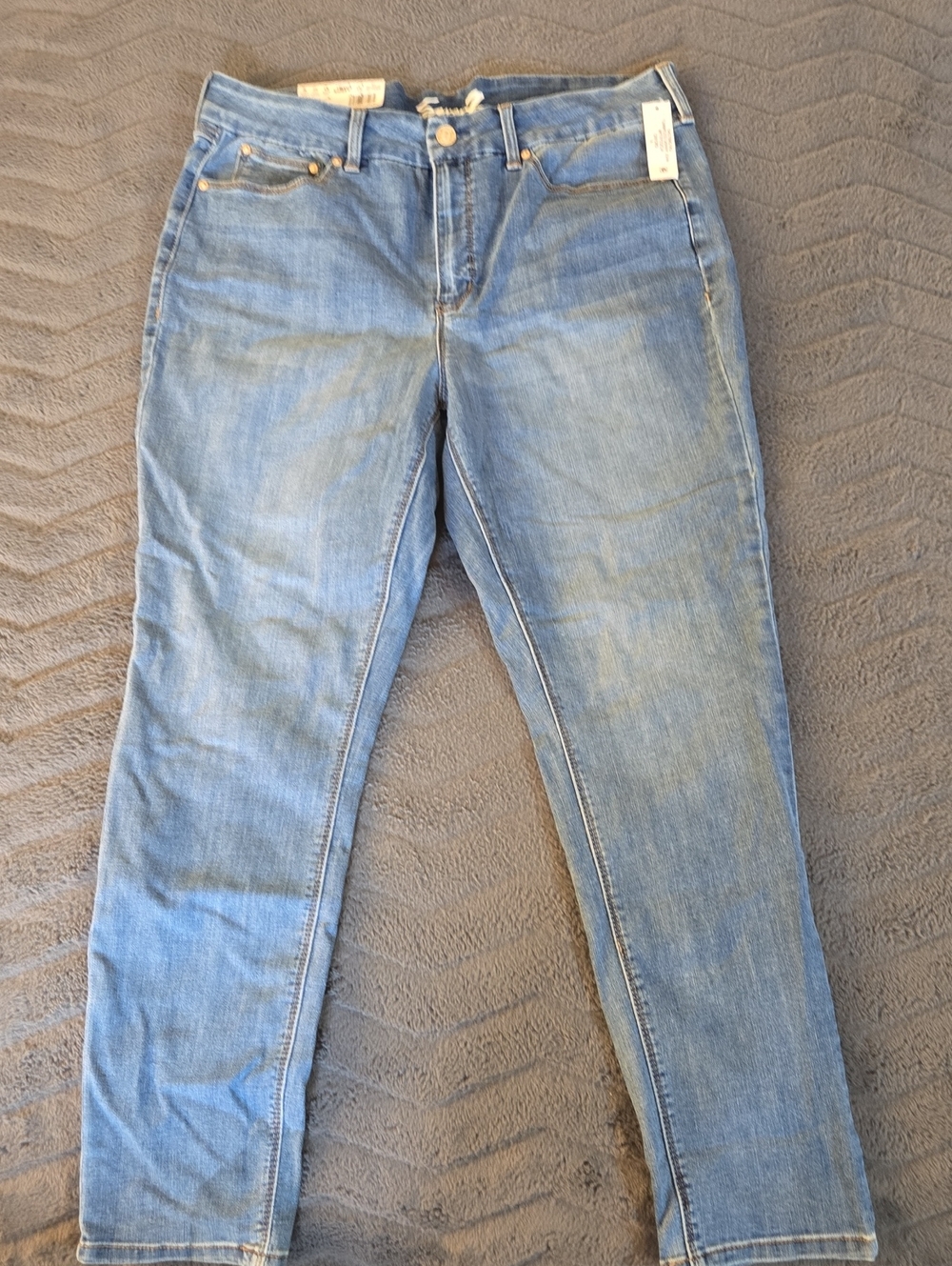 Seven7 Medium Light Blue Skinny Jeans